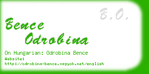bence odrobina business card